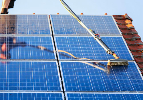 solar panel cleaning